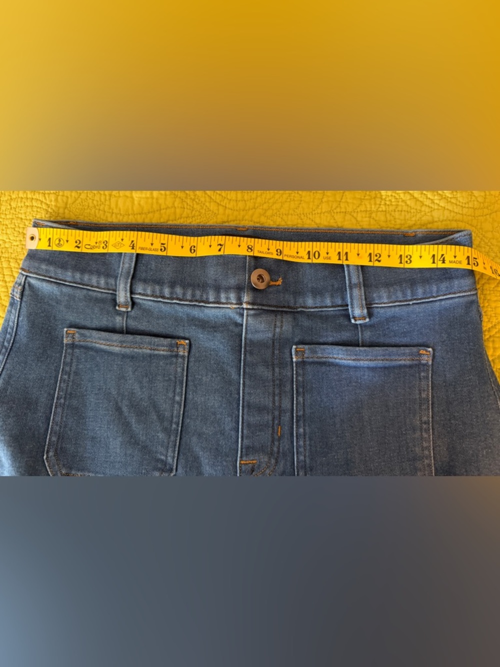 Spanx Denim High-Waist Wide-Leg Crop Jeans - medium EUC - Picture 4 of 8